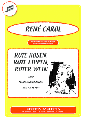 Book cover for Rote Rosen, rote Lippen, roter Wein