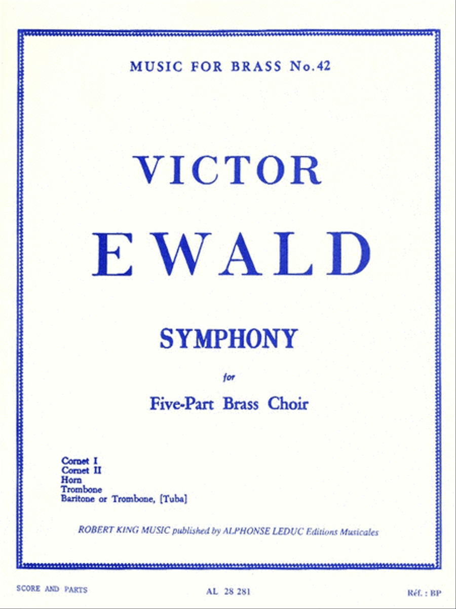 Victor Ewald - Symphonie Pour Cuivres A 5 Voix (arr. Robert King) Brass Ensemble scores gallery preview page 1