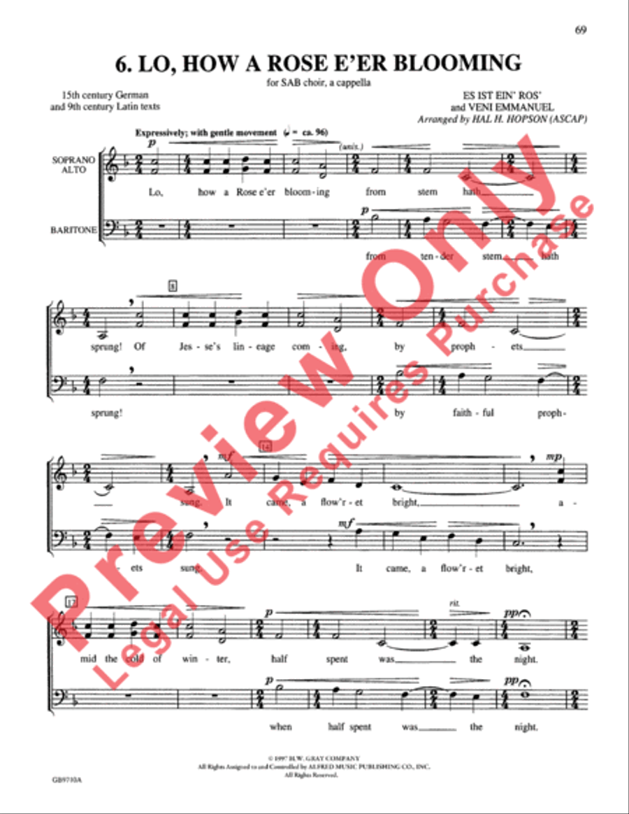 A Festival of Lessons and Carols Choir scores gallery preview page 70