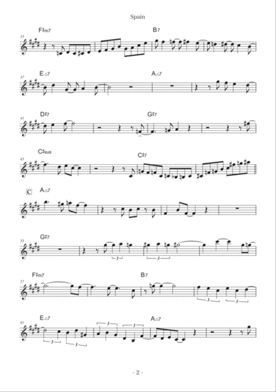 Spain Spain B-Flat Trumpet scores gallery preview page 2