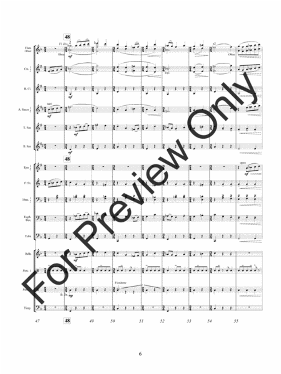 The Fortune Tellers Daughter Concert Band scores gallery preview page 10