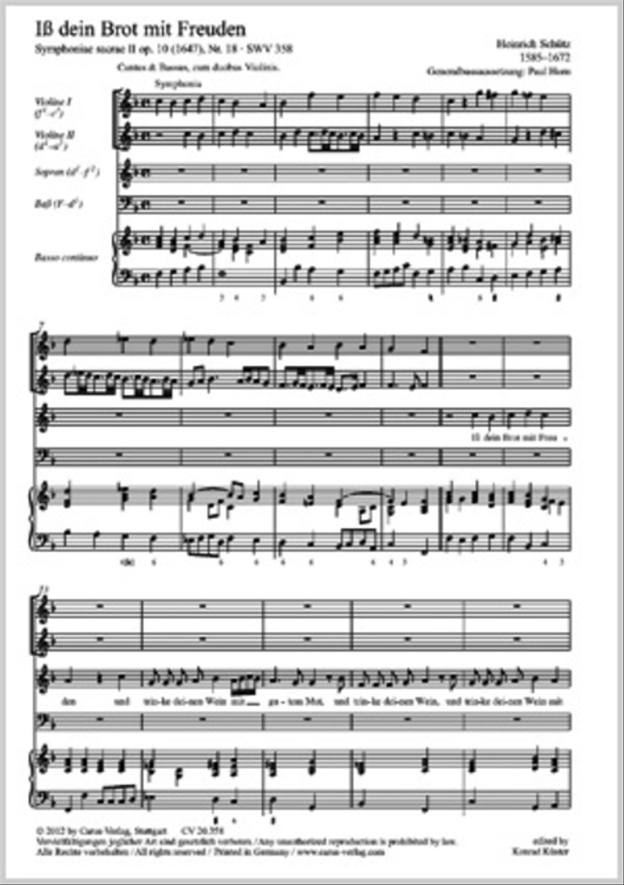 Iss dein Brot mit Freuden SA scores gallery preview page 1