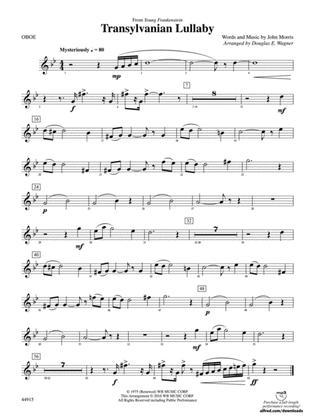 Transylvanian Lullaby: Oboe