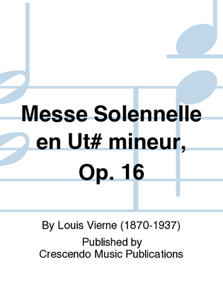 Book cover for Messe Solennelle en Ut# mineur, Op. 16
