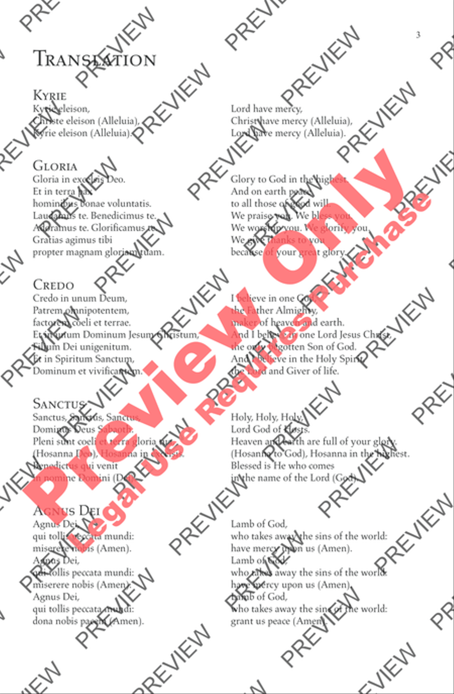 Missa Festiva Men's Choir scores gallery preview page 5