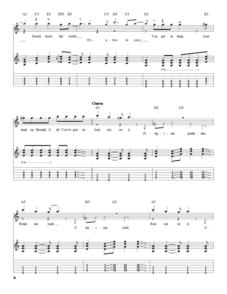 Original Prankster Acoustic Guitar scores gallery preview page 4