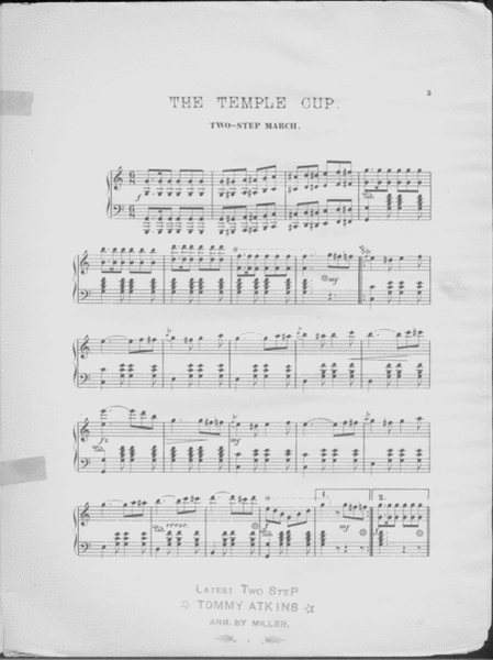 The Temple Cup. Two-Step March