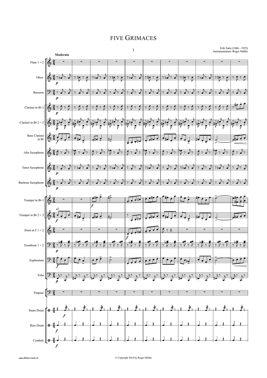 Five Grimaces Five Grimaces Concert Band scores gallery preview page 3