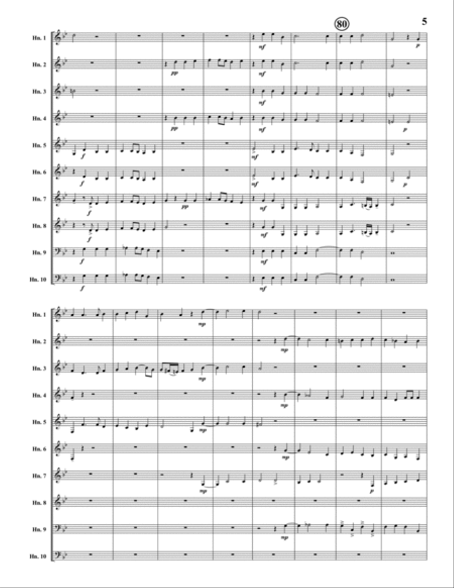 I'vo Piangendo Large Ensemble scores gallery preview page 5