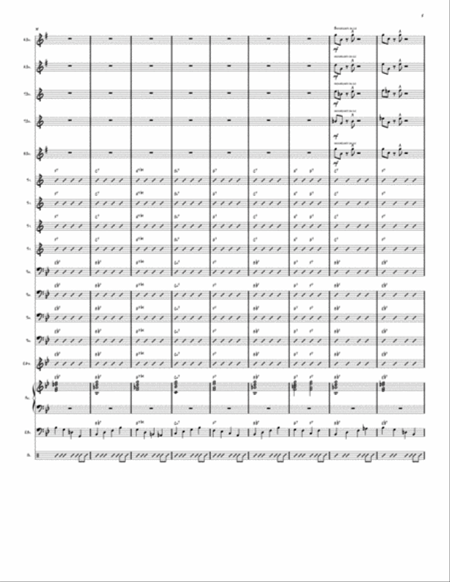 Ha! (The absurdity of it all...) Jazz Ensemble scores gallery preview page 6