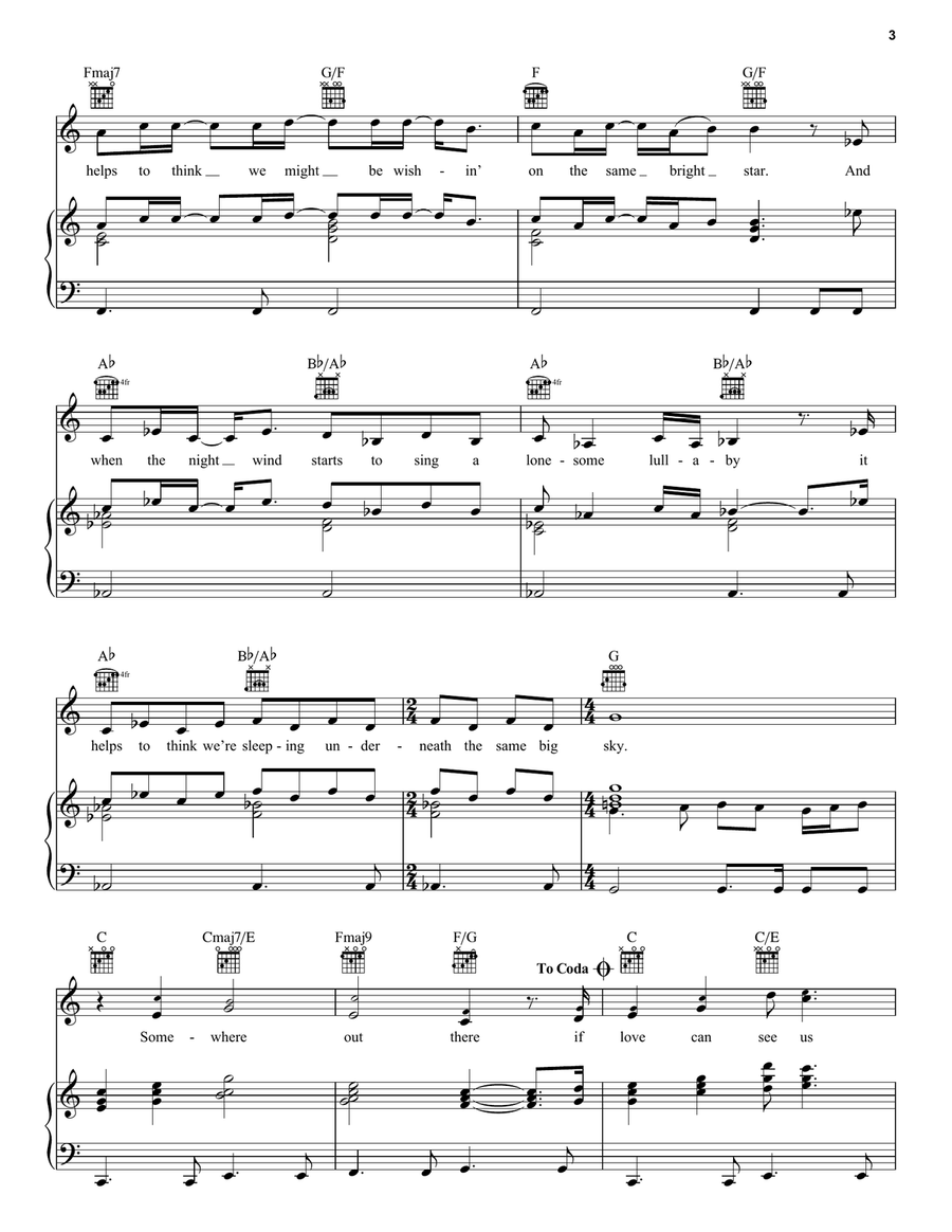 Somewhere Out There Acoustic Guitar scores gallery preview page 3
