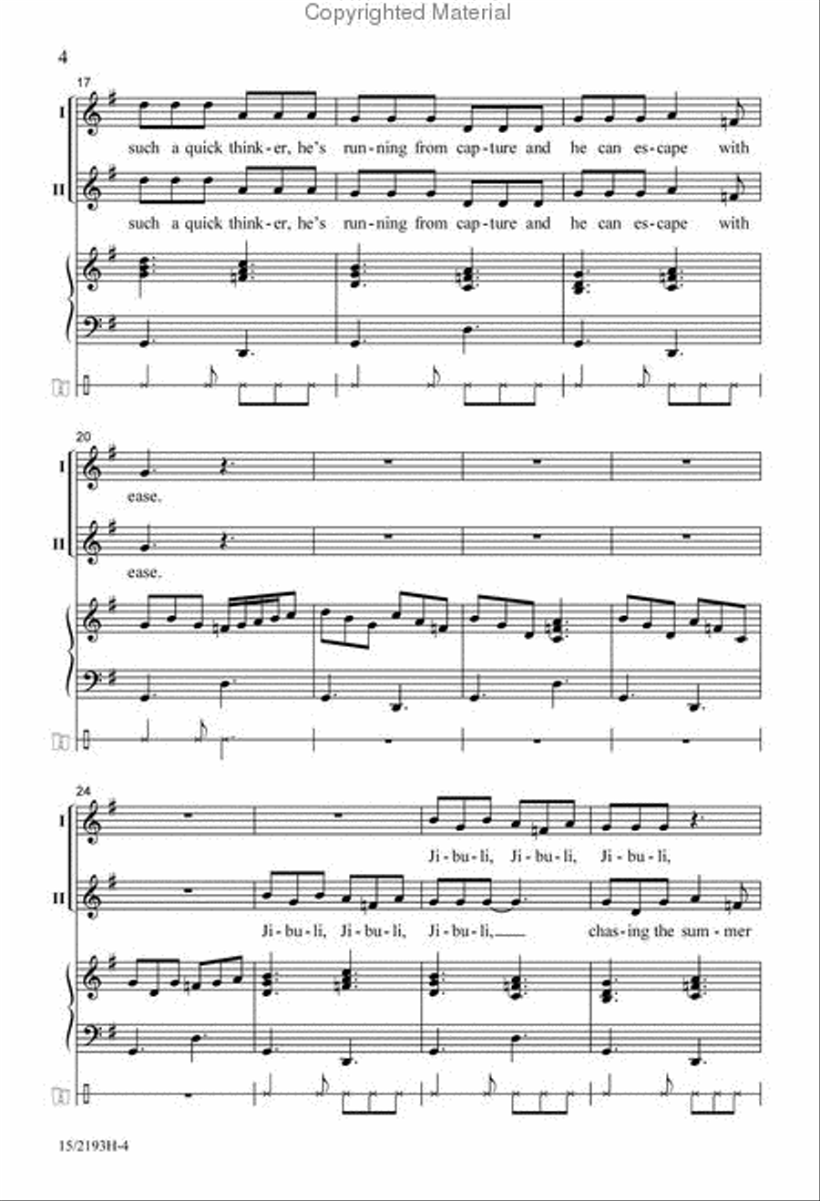 Jibuli, Jibuli 2-Part scores gallery preview page 4