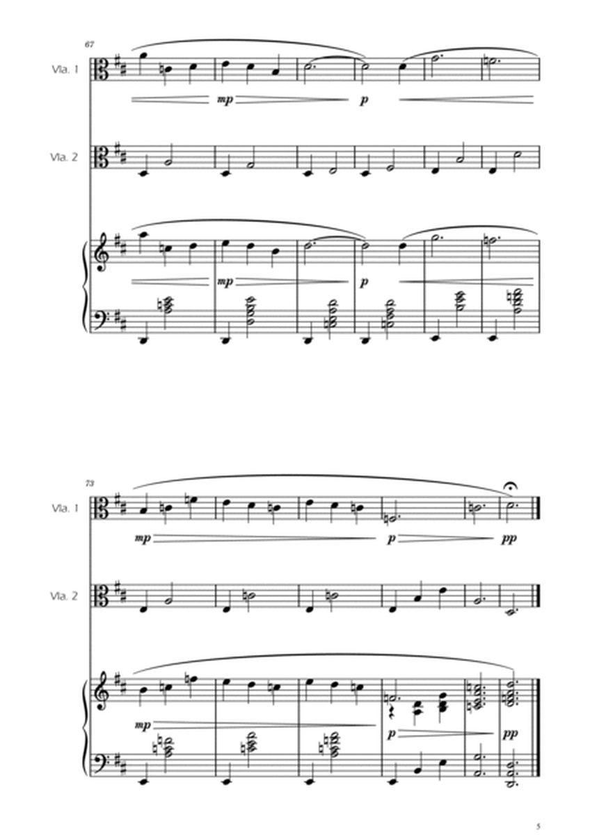 Gymnopedie No. 1 - Viola Duet w/ Piano image number null