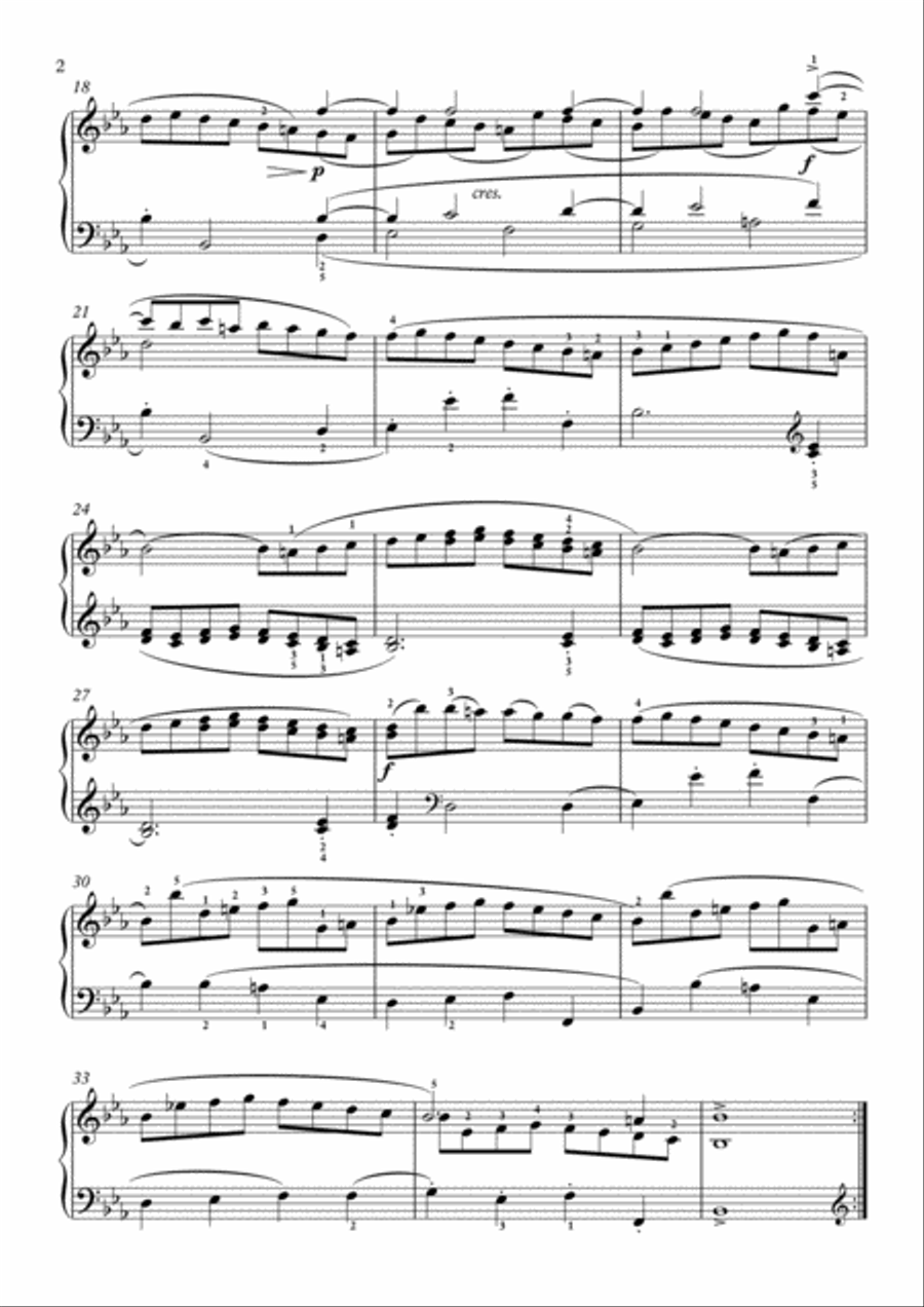 Scarlatti-Sonata in E flat-Major L.316 K.370(piano) Piano Solo scores gallery preview page 3