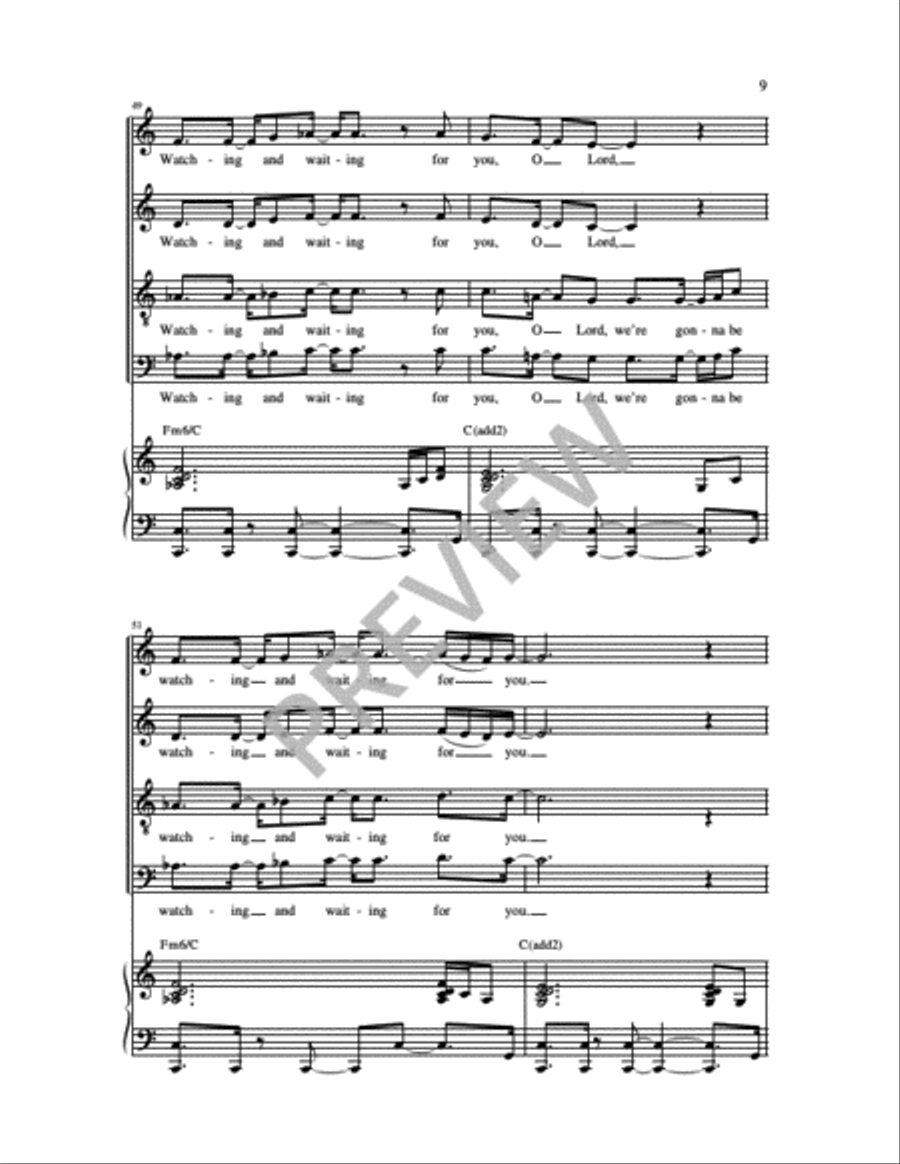 Emmanuel, Come to Set Us Free 4-Part scores gallery preview page 16