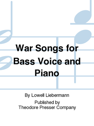Book cover for War Songs