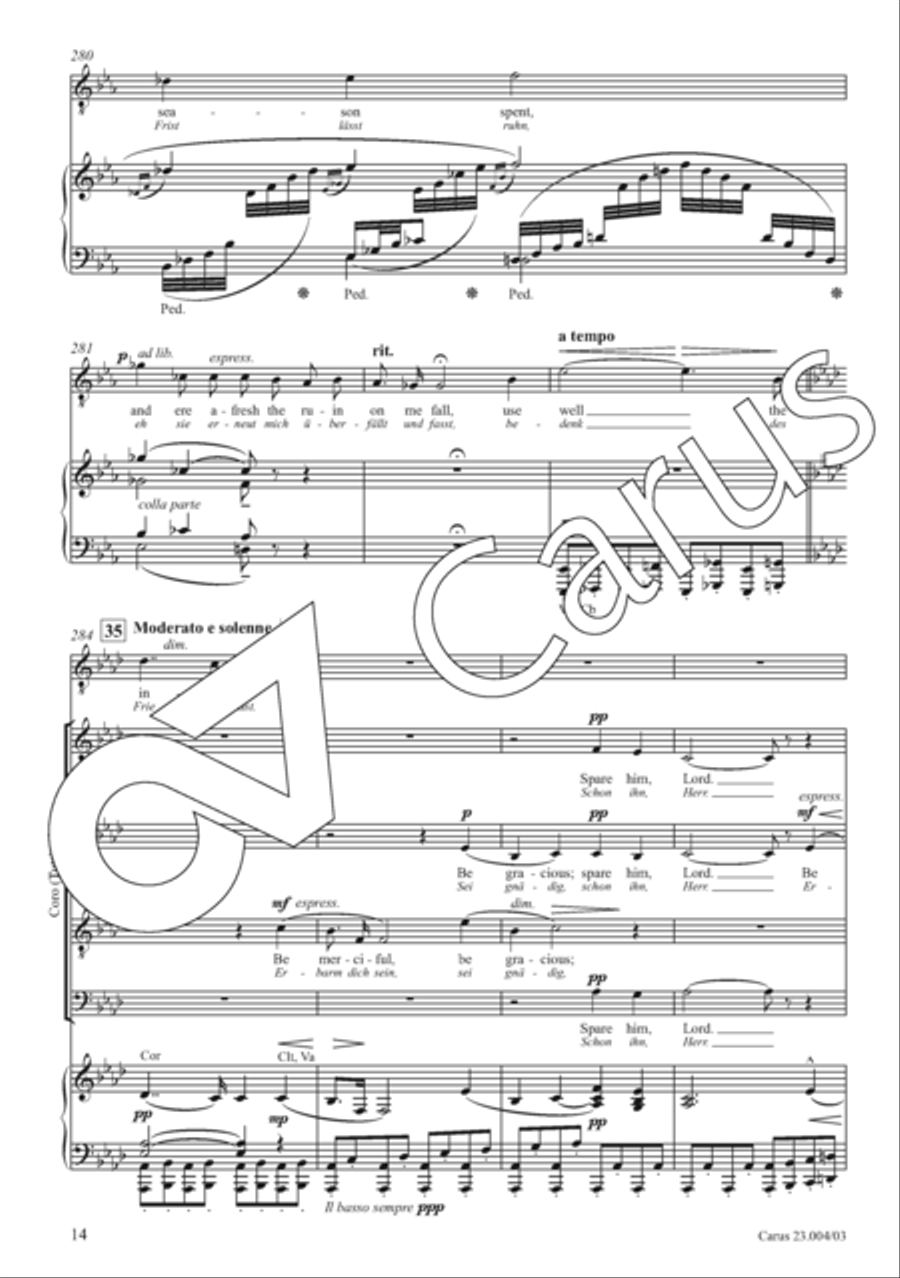 The Dream of Gerontius Divisi scores gallery preview page 21