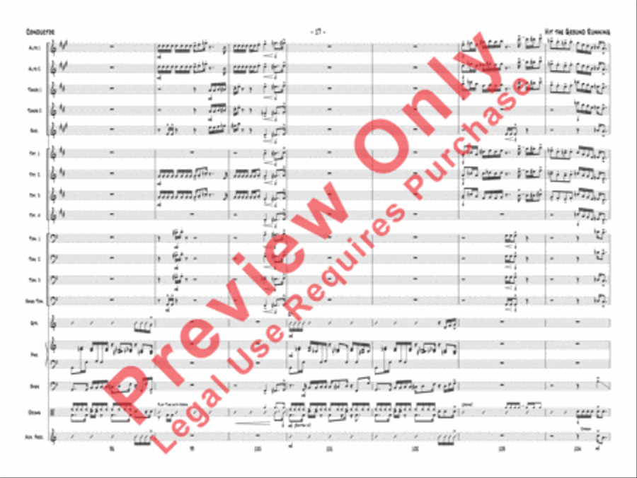 Hit the Ground Running Jazz Ensemble scores gallery preview page 20