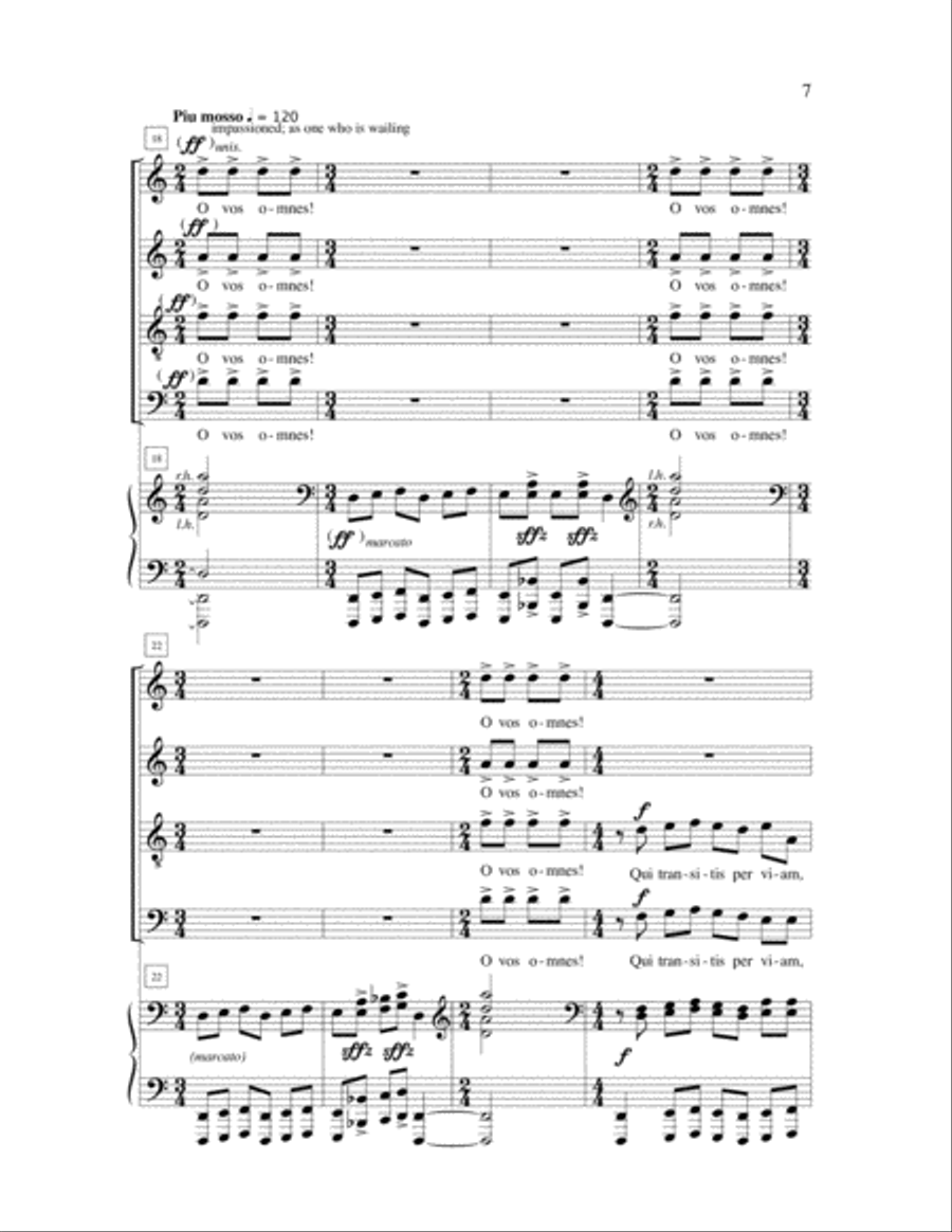Lamentations of Jeremiah 4-Part scores gallery preview page 10