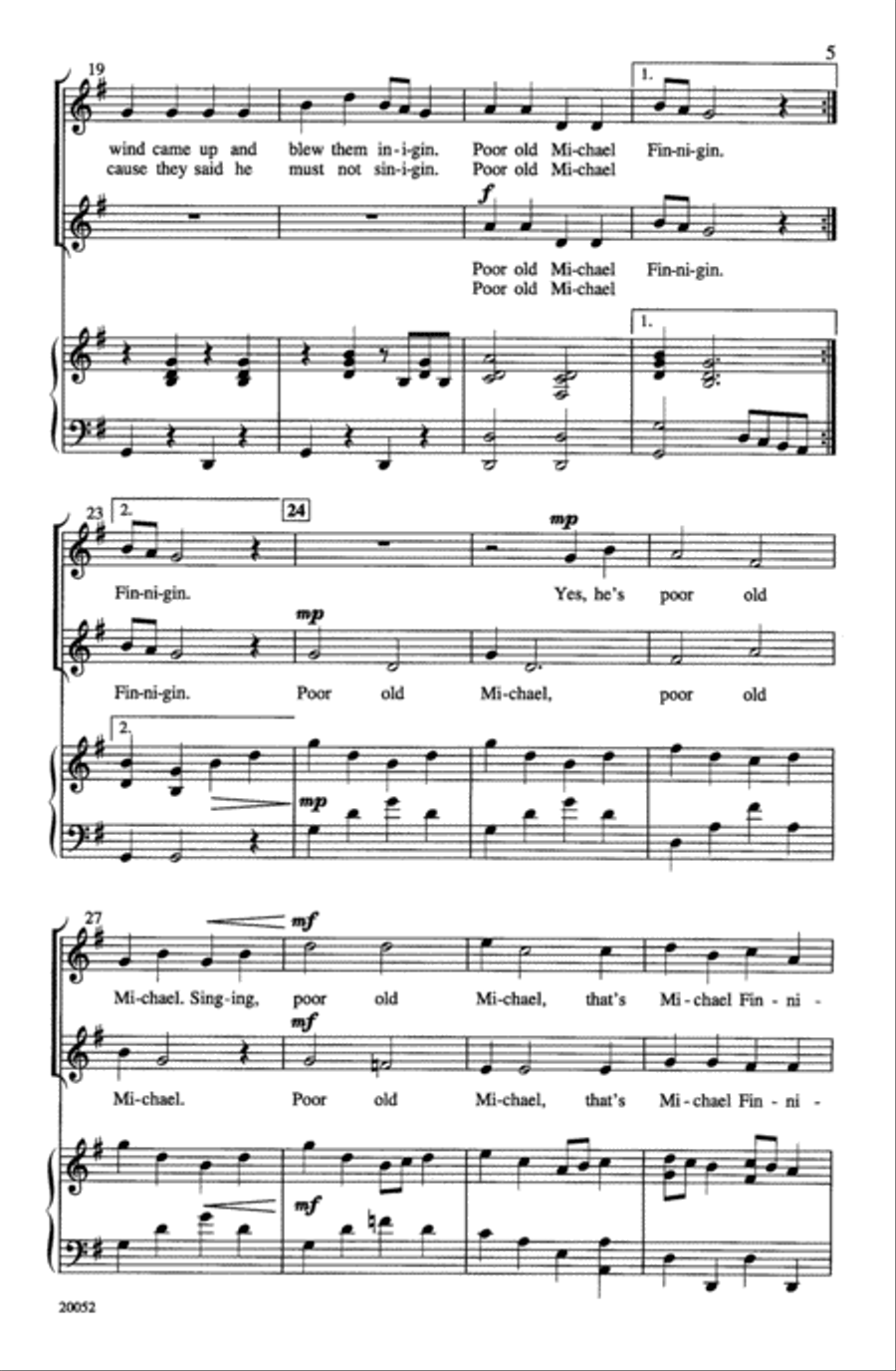 Michael Finnigin Choir scores gallery preview page 3