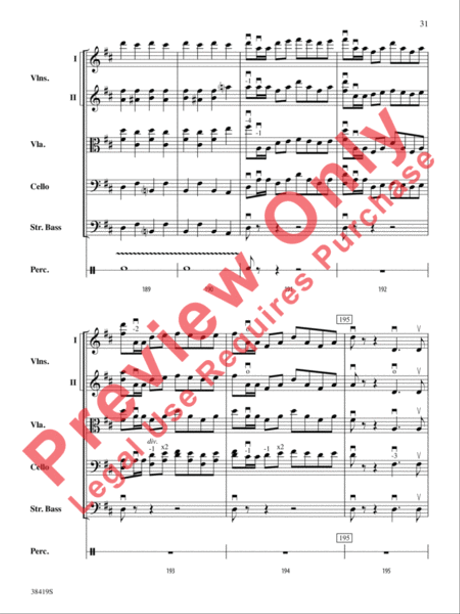 Highlights from the 1812 Overture String Orchestra scores gallery preview page 32