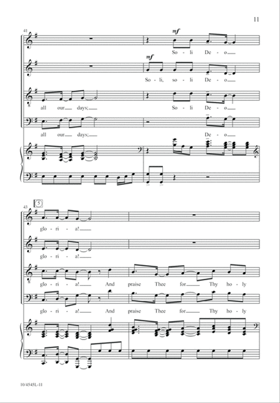 Soli Deo 4-Part scores gallery preview page 12
