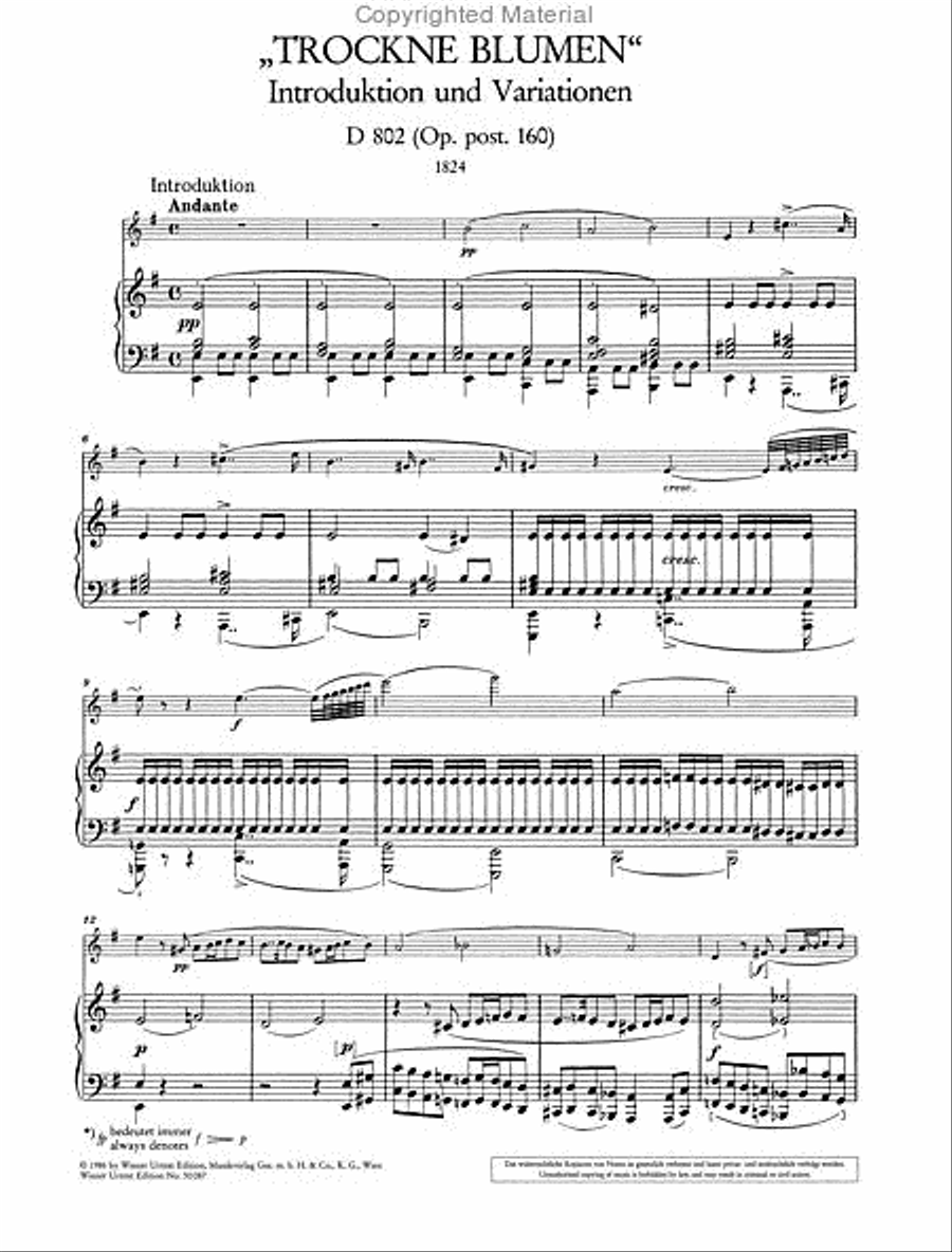 Trockne Blumen, D.802, Op.160 Chamber Music scores gallery preview page 2