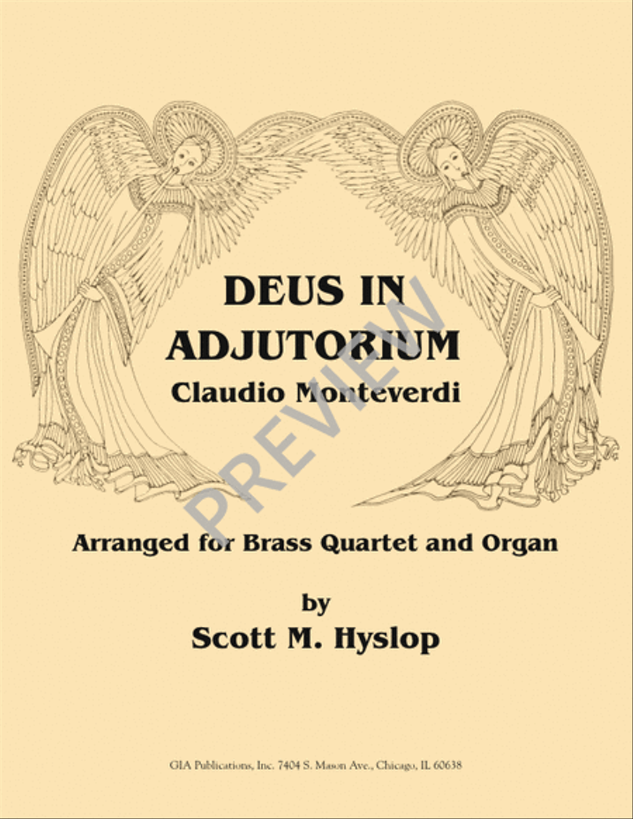 Deus in Adjutorium Trombone scores gallery preview page 1
