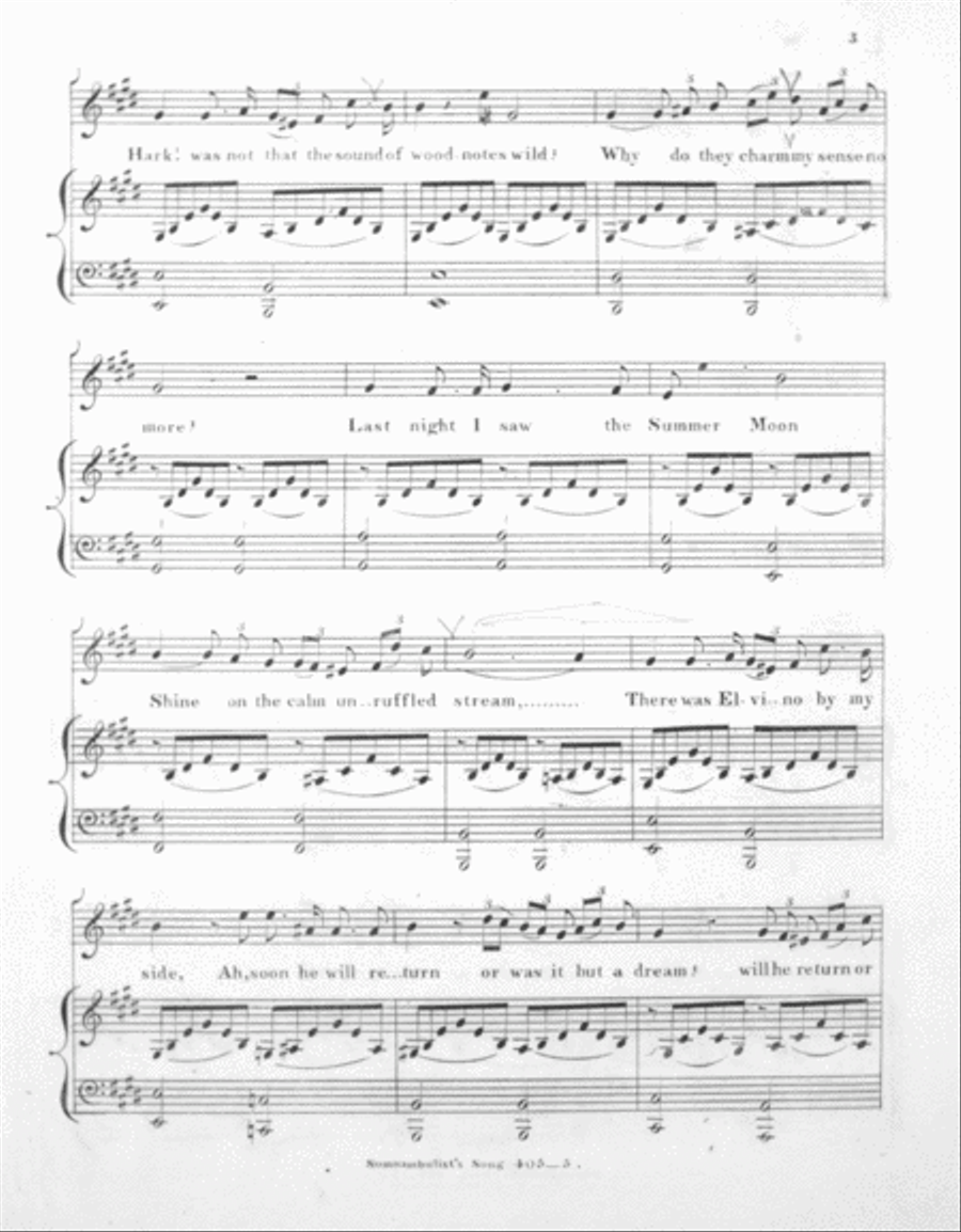 The Somnambulist's Song. 
