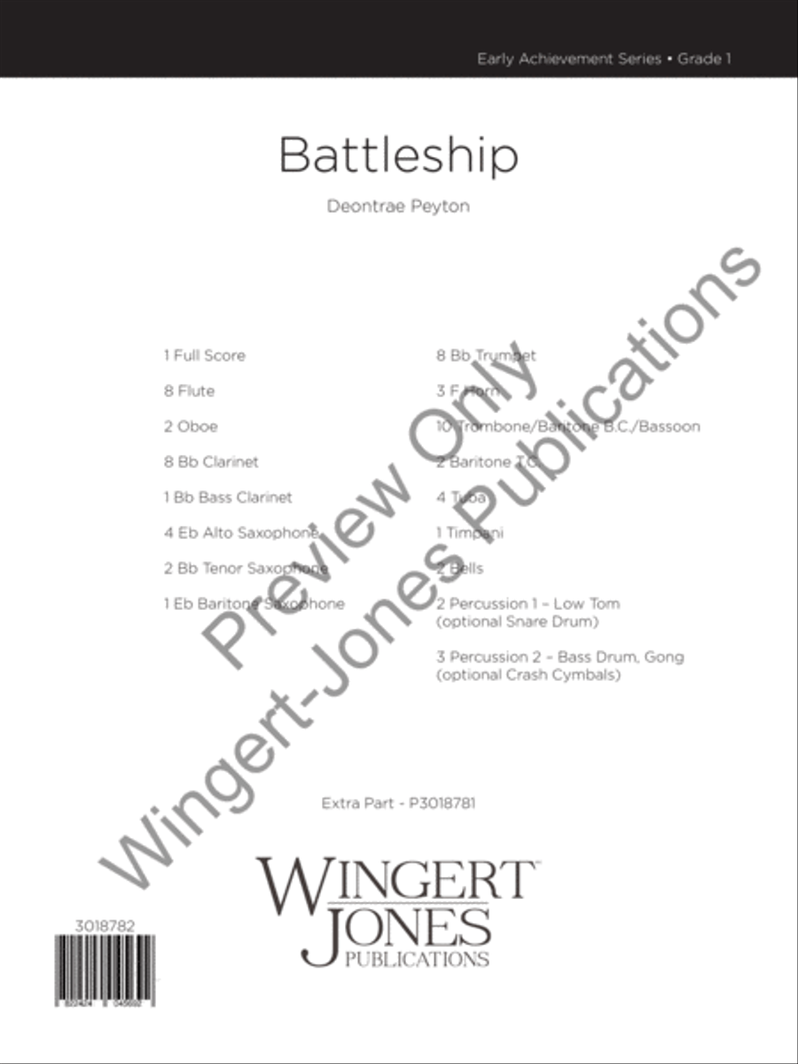 Battleship (Score) Concert Band scores gallery preview page 2