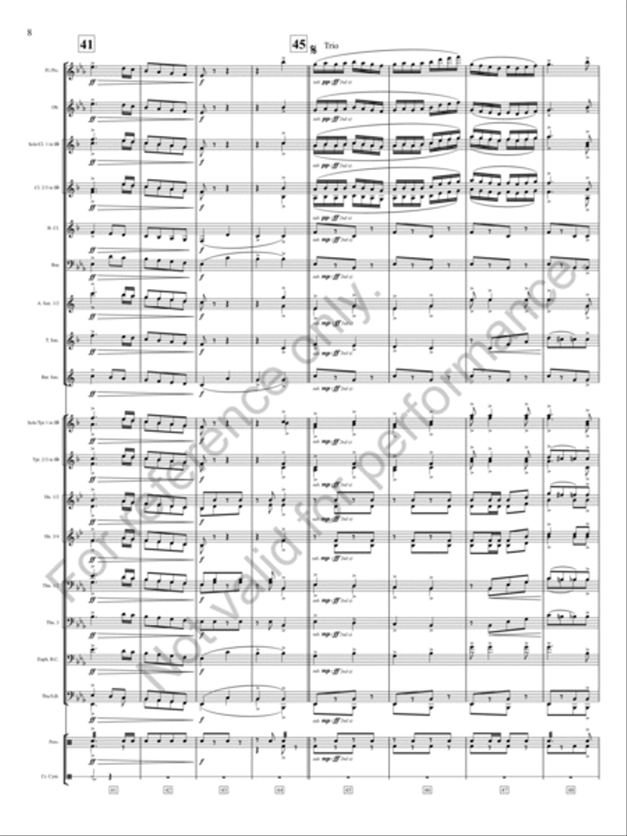 Marche Triumphant Marche Triumphant Concert Band scores gallery preview page 9