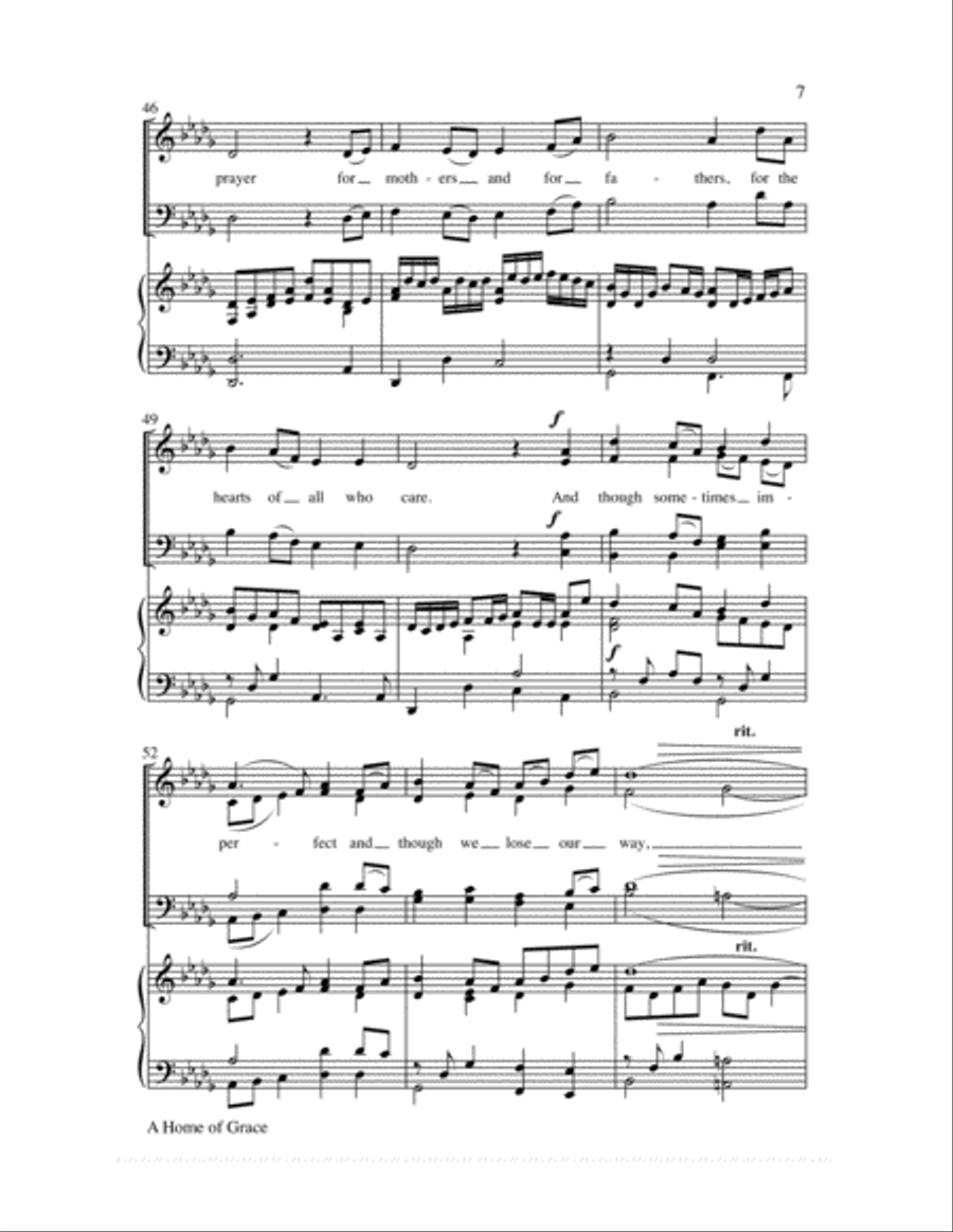 A Home of Grace 4-Part scores gallery preview page 8