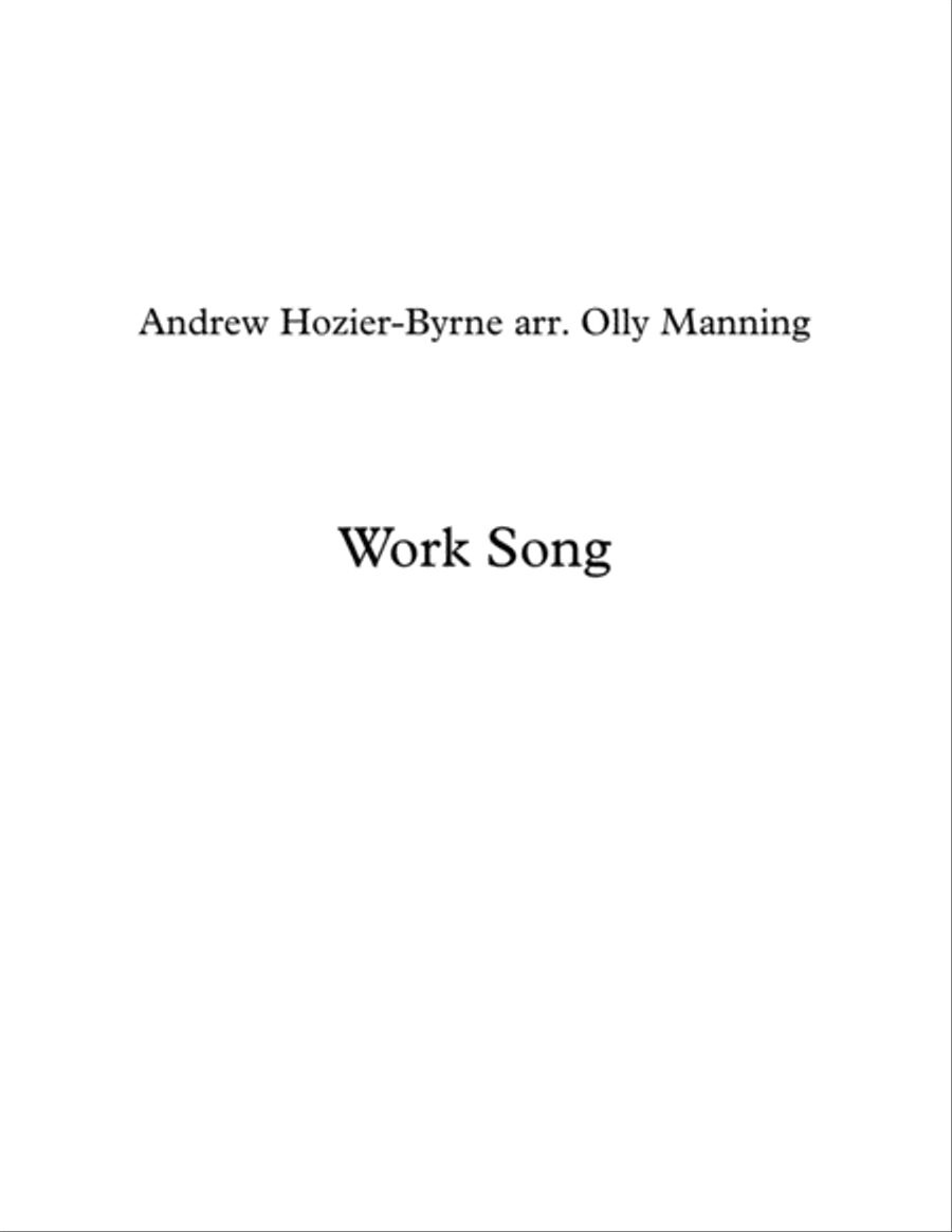 Work Song Work Song 4-Part scores gallery preview page 1