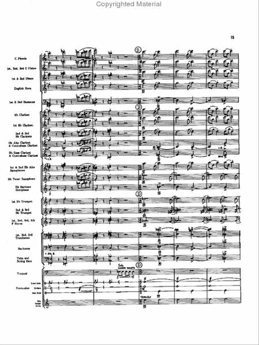 Caccia and Chorale Concert Band scores gallery preview page 14