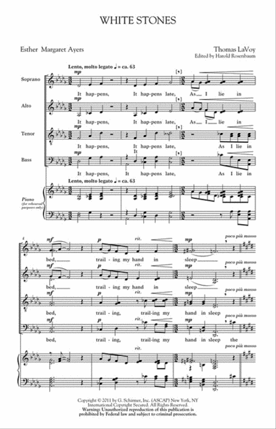 White Stones White Stones Divisi scores gallery preview page 2