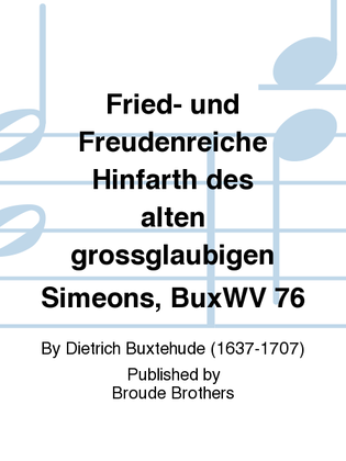 Book cover for Fried- und Freudenreiche, BuxWV 76. CF 6