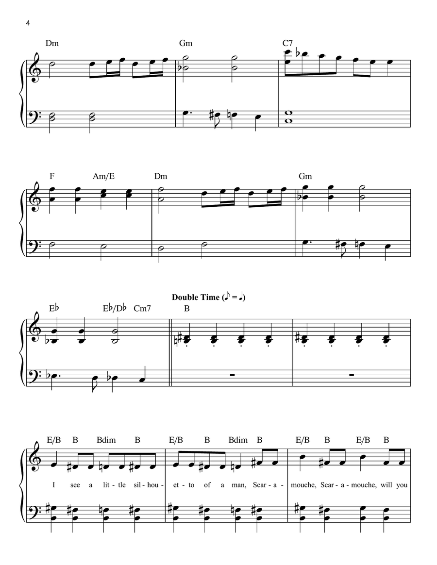 Bohemian Rhapsody Easy Piano scores gallery preview page 4