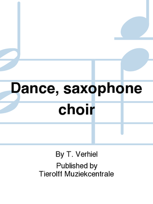 Book cover for Dance, Saxophone ensemble