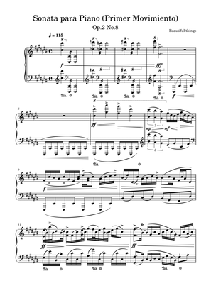 Sonata para Piano(Primer Movimiento)-Beautiful things Op.2 No.8