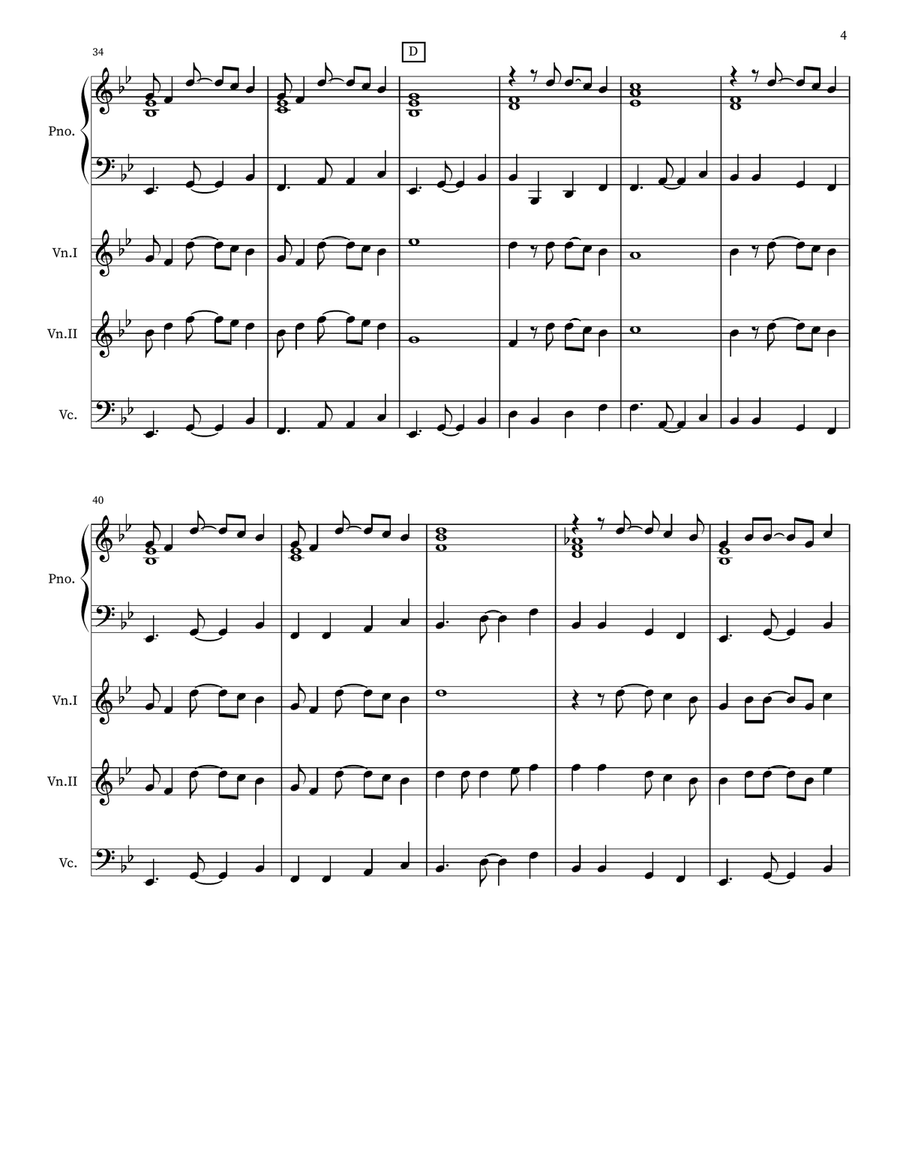 Under The Sea Under The Sea Piano Quartet scores gallery preview page 4