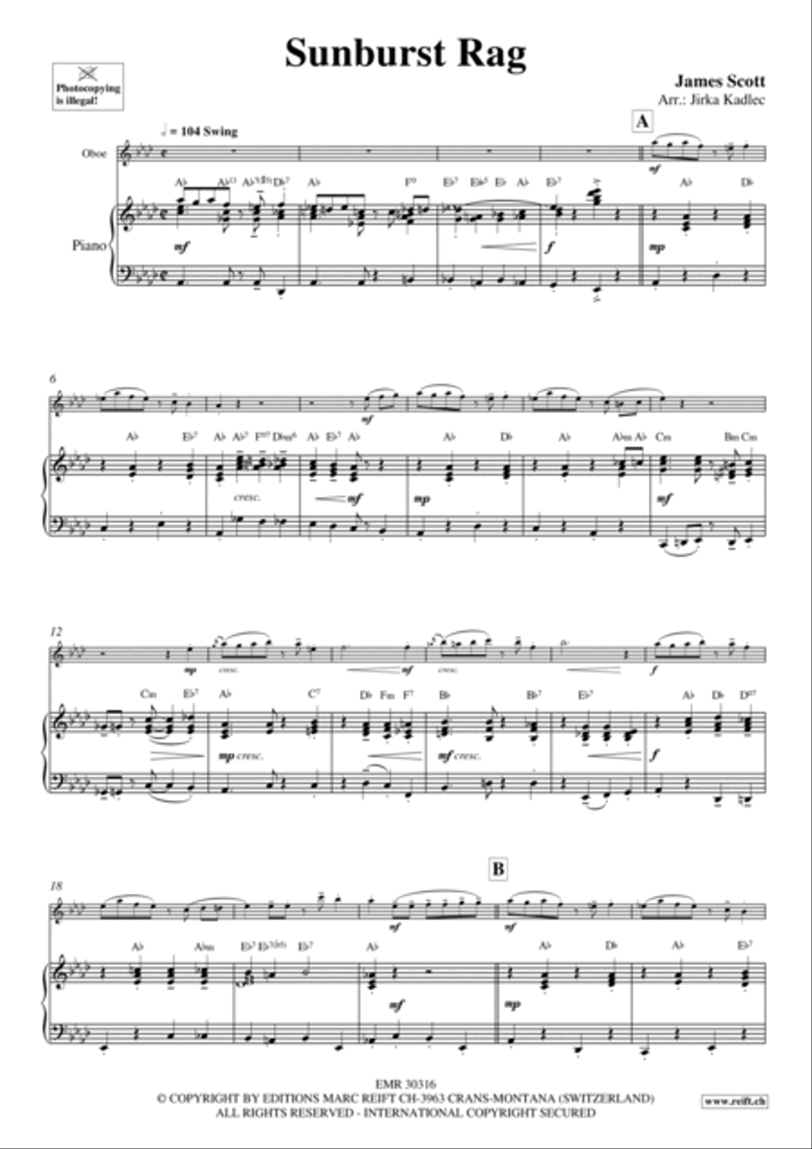 Sunburst Rag Piano Accompaniment scores gallery preview page 4