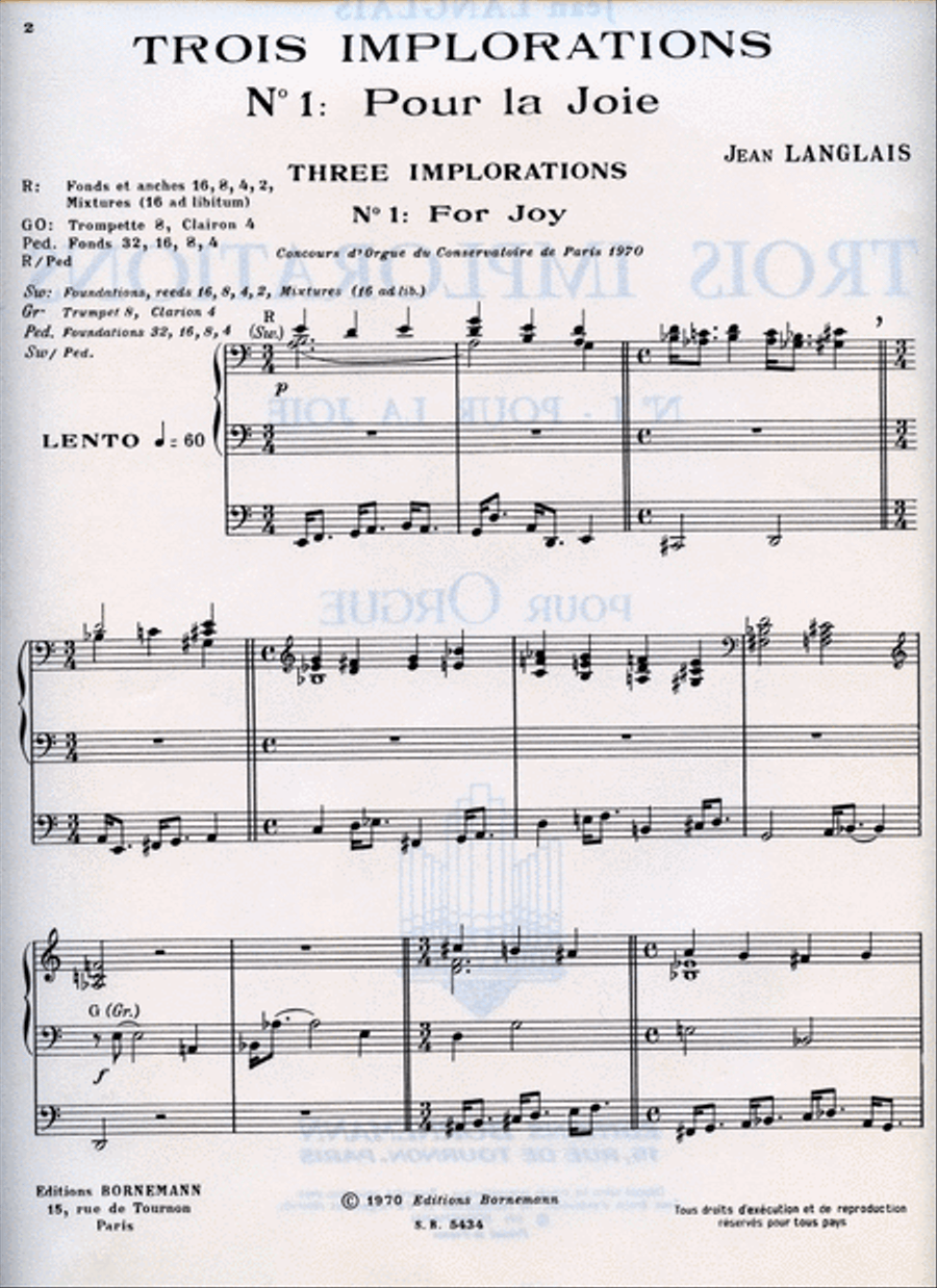3 Implorations No.1 (organ) Organ scores gallery preview page 2