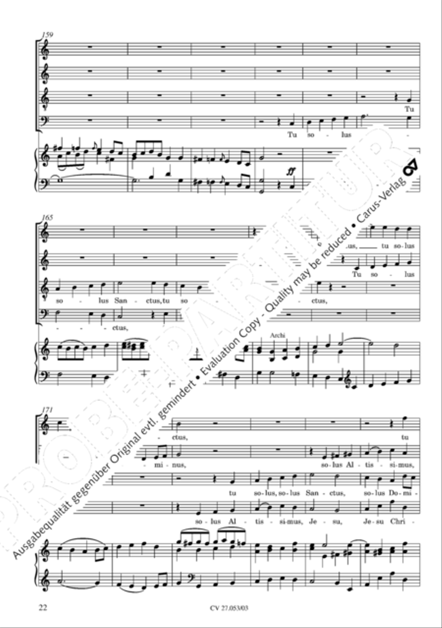 Creation Mass in A-major after Joseph Haydn (Schopfungsmesse in A nach Joseph Haydn) 4-Part scores gallery preview page 23
