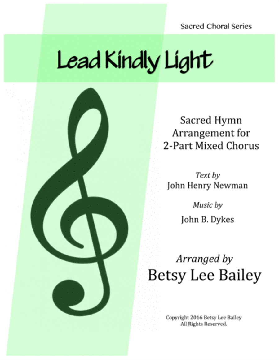 Lead Kindly Light for 2-Part Mixed Chorus and Piano 2-Part scores gallery preview page 1