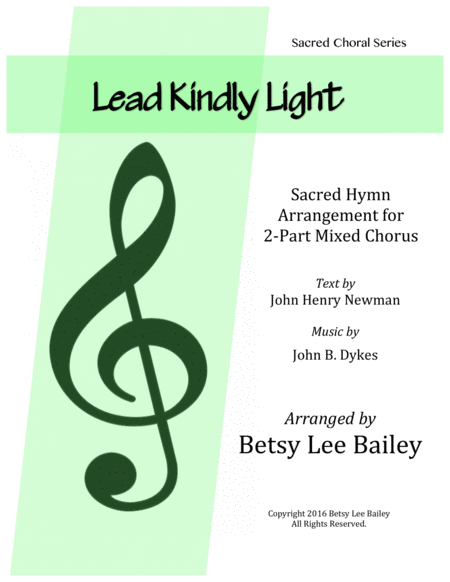 Lead Kindly Light for 2-Part Mixed Chorus and Piano image number null