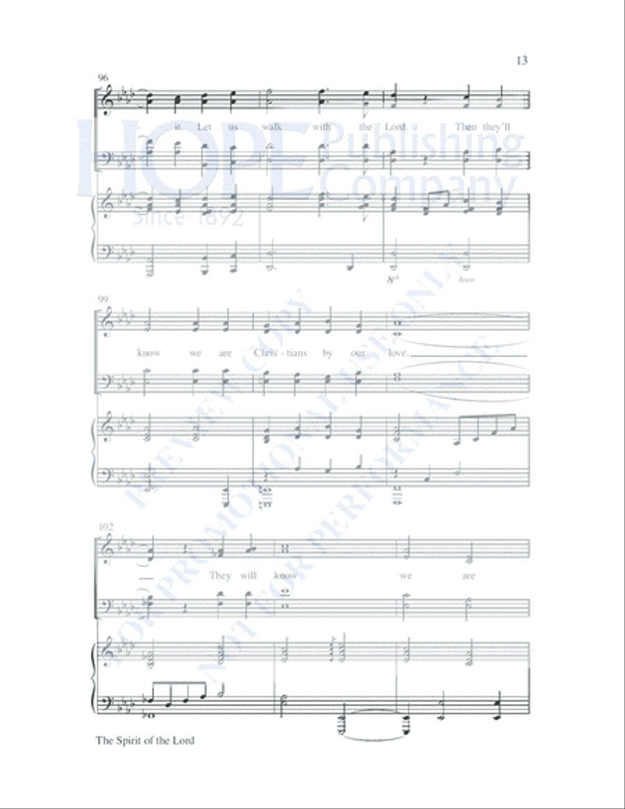 The Spirit of the Lord 4-Part scores gallery preview page 14
