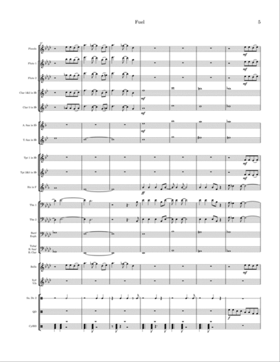 Fuel Marching Band scores gallery preview page 5