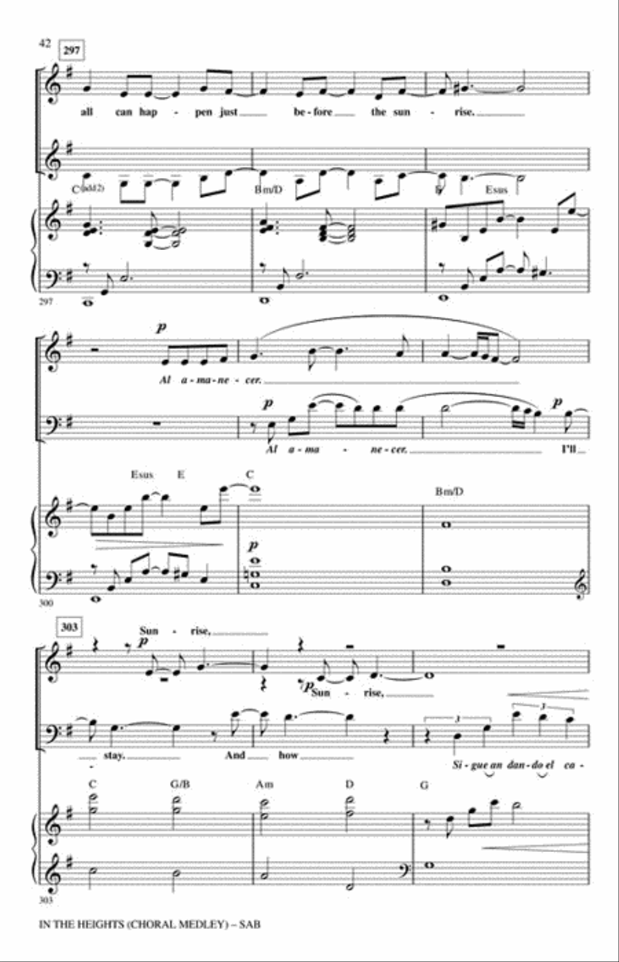 In the Heights In the Heights 3-Part scores gallery preview page 4