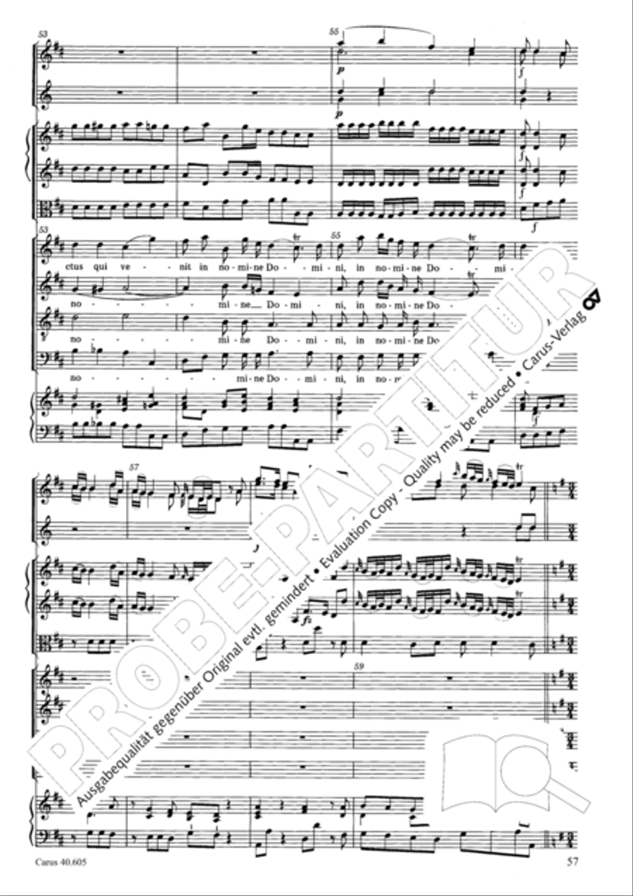 Nikolai Mass (Missa Sancti Nicolai) 4-Part scores gallery preview page 58
