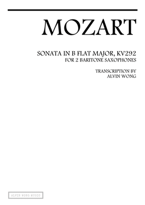 Sonata in B-flat (KV292) - 2 Baritone Saxophones